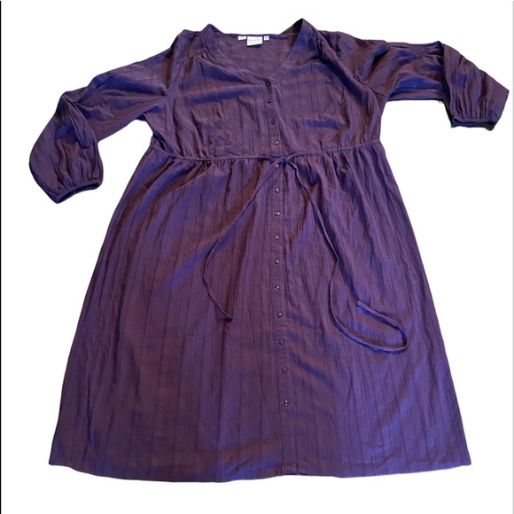 ASOS JUNAROSE 100% Cotton Gorgeous Like New Purple Bohemian Maxi Dress - Plus 24 - Picture 4 of 12